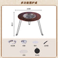 Home outdoor barbecue grill smokeless barbecue portable foldable barbecue table charcoal barbecue outdoor courtyard tea making around the stove
