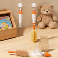 3-in-1 silicone bottle brush multifunctional detachable nipple brush baby bottle washing cup cleaning brush silicone brush