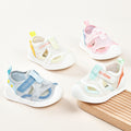 Baby sandals for boys, summer first walker shoes, 0-1-2 years old infant anti-slip soft sole mesh shoes for babies and toddlers, baby girl shoes