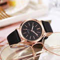 2024 new arrival: women's watch - student style, korean design, alloy & pu leather strap, quartz movement, fashionable ladies' watch, white