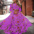 spring new arrivals: southeast asian women's printed maxi dress - -approved slim fit fashion dress