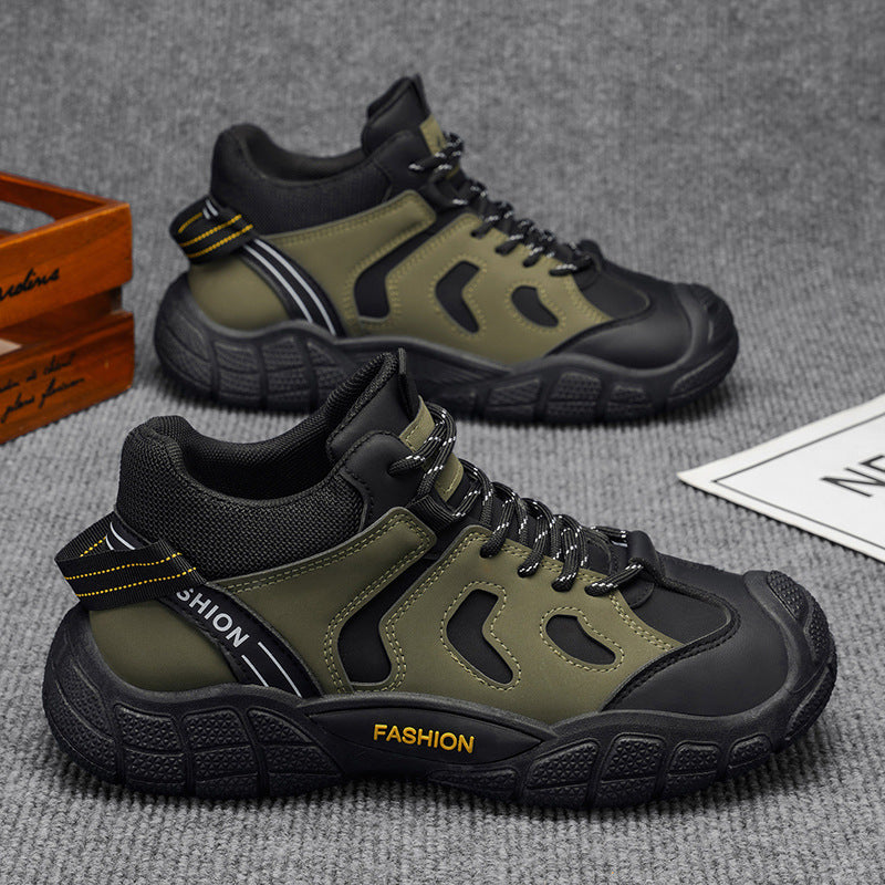Men's shoes 2026 new spring versatile casual outdoor hiking shoes wear-resistant breathable sports workwear safety shoes for men
