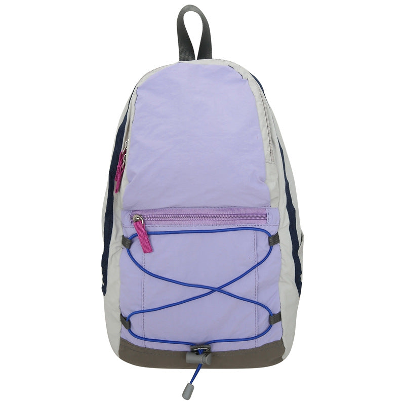 Outdoor casual backpack 2025 new cross strap niche high value backpack couple going out travel bag tide