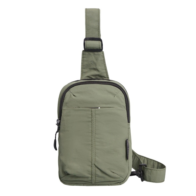 Small breast bag men's simple mini small satchel men's summer casual mobile phone bag carry-on bag men's messenger bag women