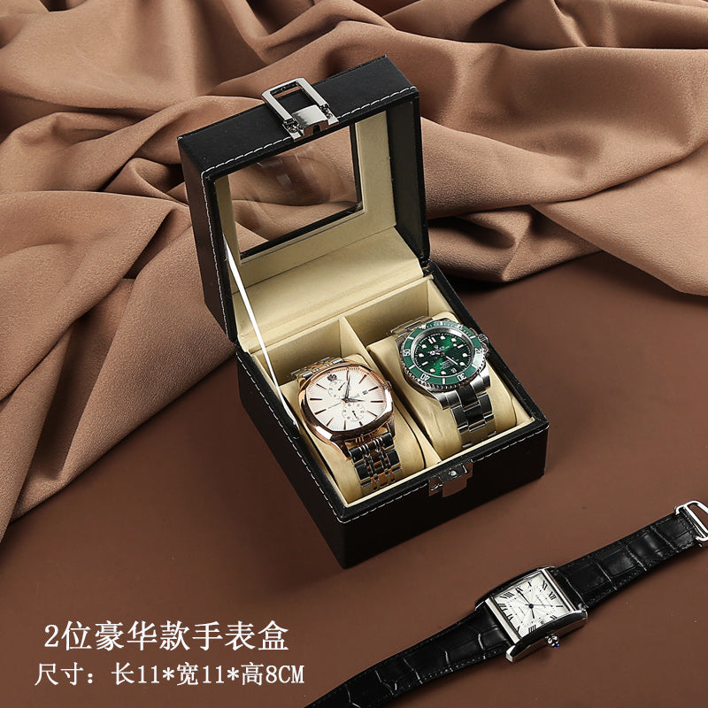 Leather watch box, watch storage box, watch display box, watch box, multiple watches, jewelry box, sunroof bracelet box.