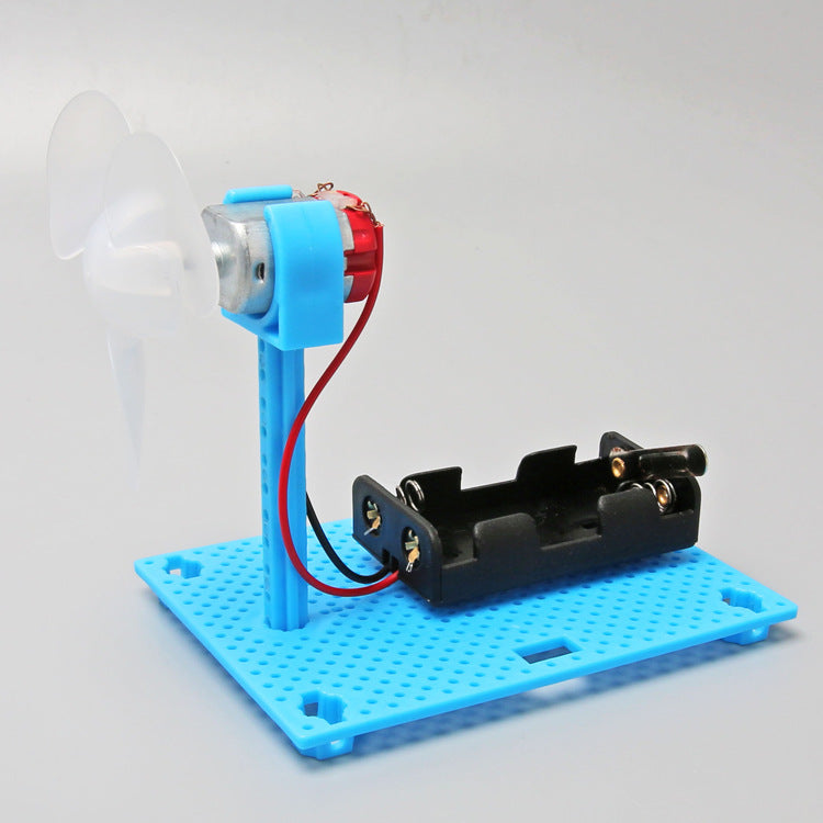 Student science experiment toy technology small production simple electric small fan DIY physical assembly material set