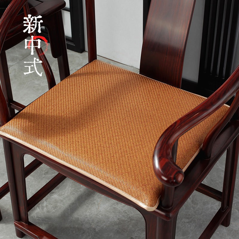 Summer cold rattan seat cushion solid wood armchair mat seat cushion Chinese mahogany sofa cushion chair cushion wholesale