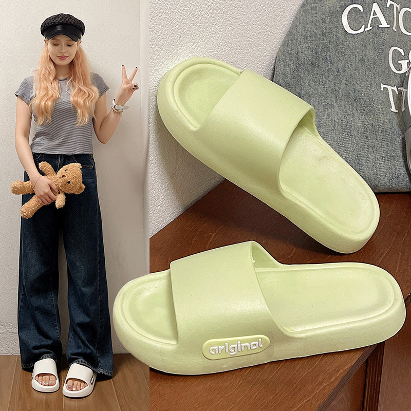 2024 new women's cloud slides: summer indoor/outdoor thick-soled casual flip-flops - trendy & comfortable