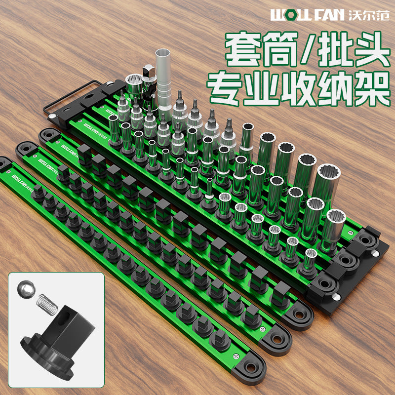 Metal sleeve storage frame Sleeve Magnetic storage artifact holder Sleeve power strip Storage box Hanging storage strip