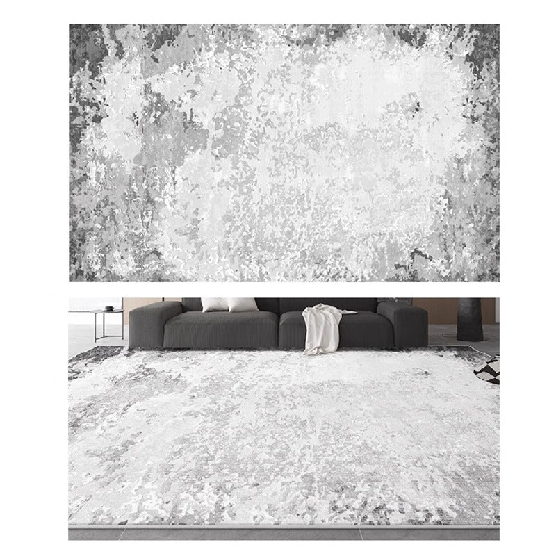 Waterproof rug for bedroom and living room,  new design, large area full coverage, wash-free, wipeable, low-maintenance floor mat, light luxury and high-end