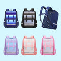 Elementary school backpack for boys and girls, large capacity, pressure-reducing, spine-protecting all-in-one backpack for grade 3