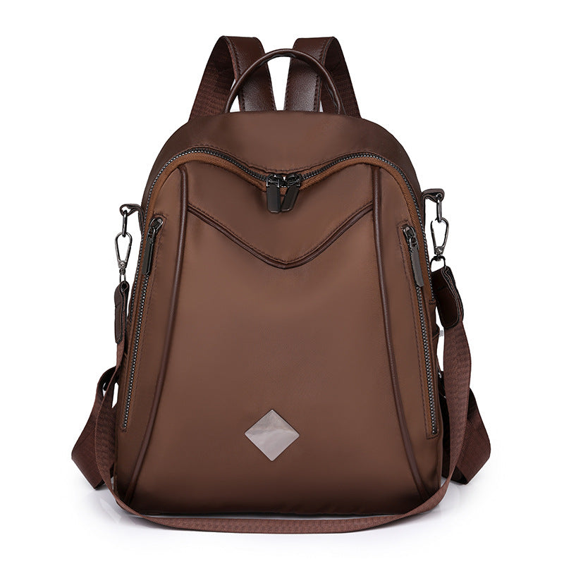Backpack Women's Cross-border PU Soft Leather Textured Women's Backpack New Large Capacity Backpack Simple Travel Backpack