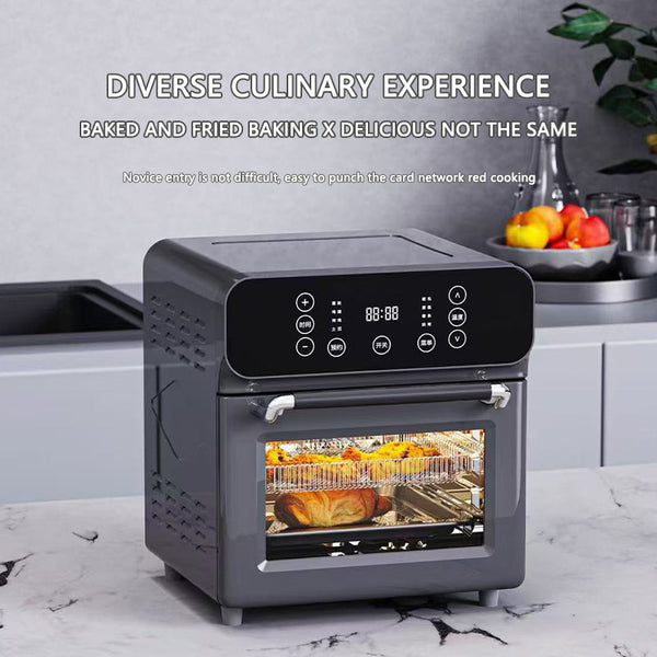 12L air fryer large-capacity visual intelligent electric oven double-layer baking pan stainless steel household oven US and European standards