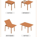 Dining tablefor homesmall apartment solid wood foldable dining table modern casual multifunctional rotatethickened desktop dining table