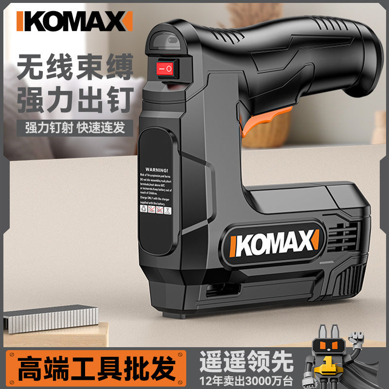 Electric code nail gun rechargeable new wireless nailer air nail shooting special straight nail for home lithium electric woodworking nail gun