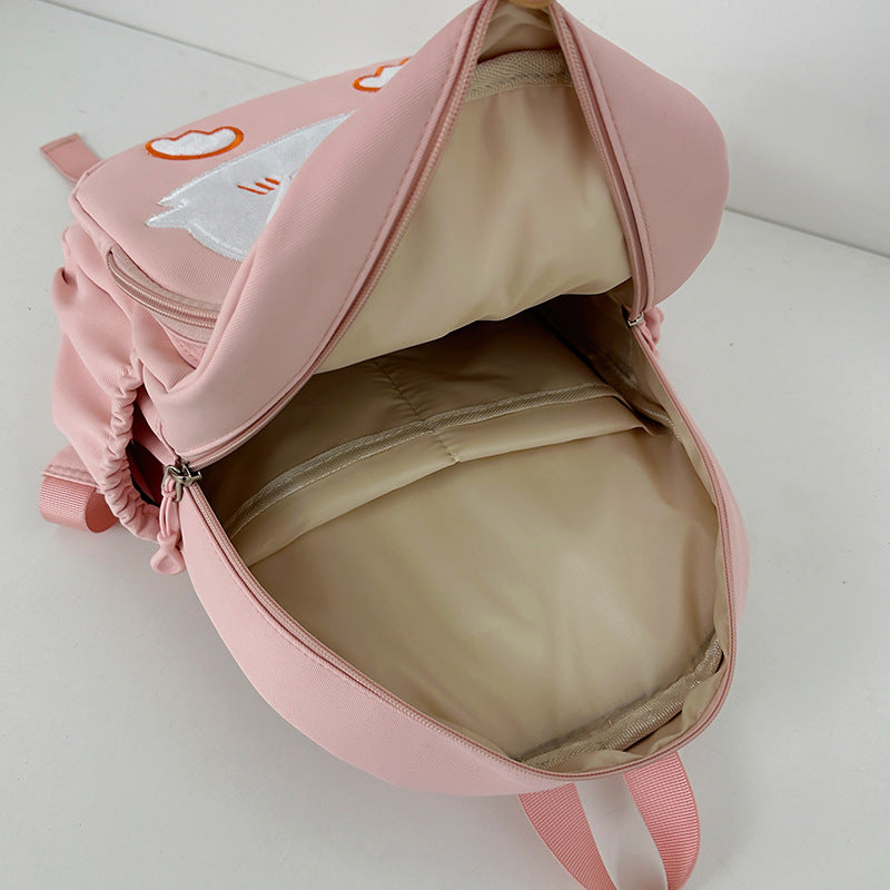 New cute cartoon kindergarten schoolbag cute baby small backpack contrasting colors children's travel research casual backpack