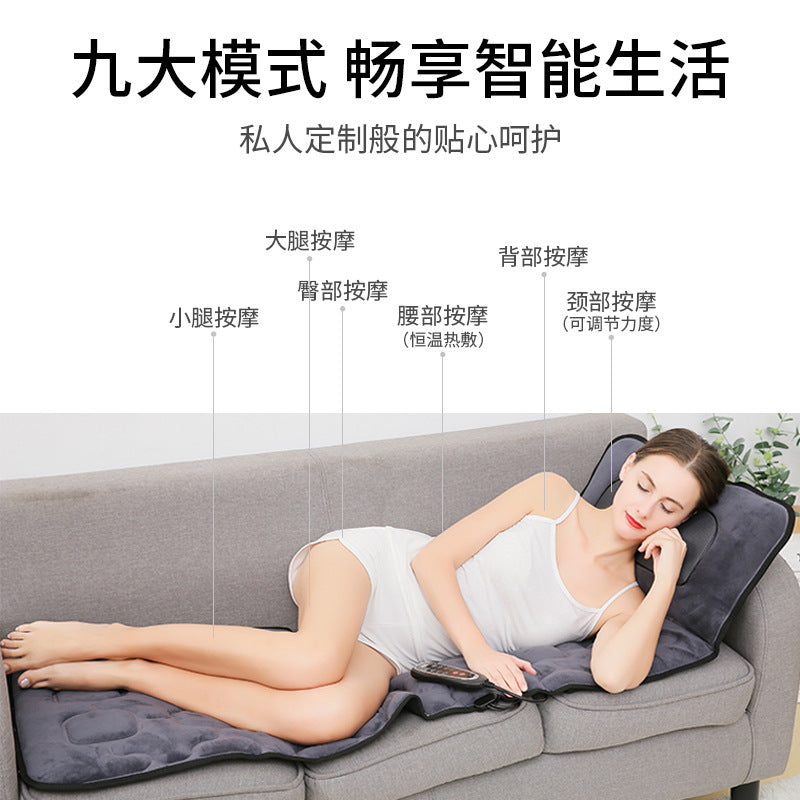 Kneading vibration hot compress massage mattress for home massage chair cushion gift cervical spine massager dropshipping massage pillow