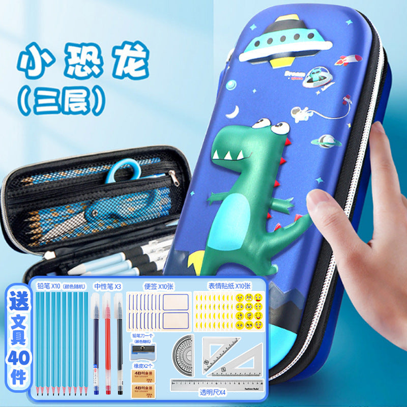 Kapibara ins wind niche pencil bag large capacity dirt-resistant primary school students high-value stationery box  stationery bag