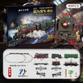 Retro steam train track suitartificial electric track train model toy cross-border nostalgic model