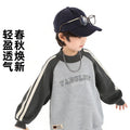 Men's spring and autumn outfit set  spring collection kids' clothing sportswear autumn style teenager spring sweatshirt boy's top