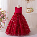 European and american style little princess cross-border children's dress, high-end tulle skirt, girls' wedding dress, banquet princess dress, piano recital evening gown