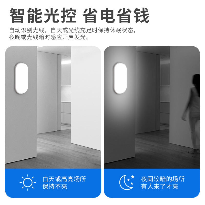Intelligent radar human body induction wall light corridor aisle light entrance toilet outdoor waterproof wall led lighting