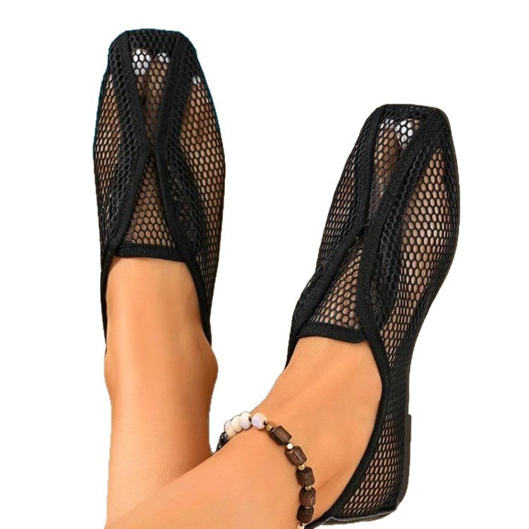 plus size women's casual flats - 2026 summer new arrival: breathable mesh, lightweight, outdoor wearable casual sandals - wholesale