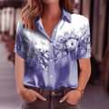 wholesale women's short-sleeved shirts, trendy shirt with hot-selling cross-border print designs, dropshipping available