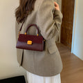 new 2025 autumn shoulder bag - minimalist and stylish small square bag in trendy "maillard" colors - versatile crossbody bag