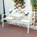 Balcony small table and chair three-piece set casuallift coffee table table and chair combination house garden outdoor courtyard iron bench