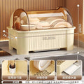 Bowl and chopsticks storage box, dish storage rack, kitchen for home multifunctional drain rack with lid, cupboard storage box