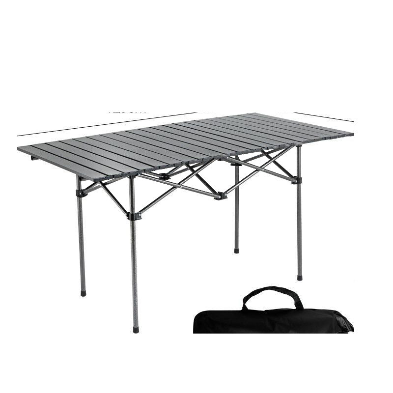 Outdoor foldable portable egg roll table camping table and chair picnic camping table and chair suit combination can be stored