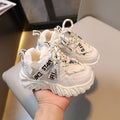 Boys' chunky sneakers  winter new lightweight sole kids' warm fleece-lined double-layer cotton sports shoes girls' shoes ages 1-6
