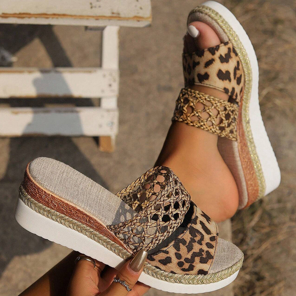foreign trade high-heeled slippers for women 2024 new cross-border large size 43 hemp rope bottom thick sole fish mouth sandals for women wholesale