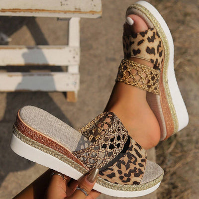 foreign trade high-heeled slippers for women 2024 new cross-border large size 43 hemp rope bottom thick sole fish mouth sandals for women wholesale