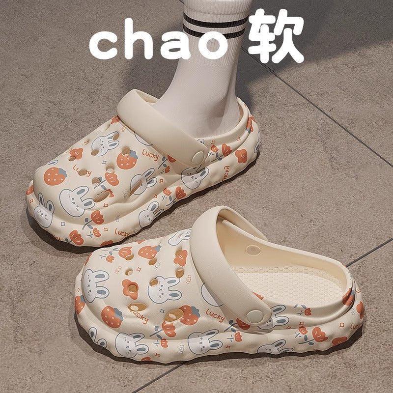 2025 women's summer slippers: super comfortable, cute, casual, versatile, indoor/outdoor, non-slip, clogs, thick sole