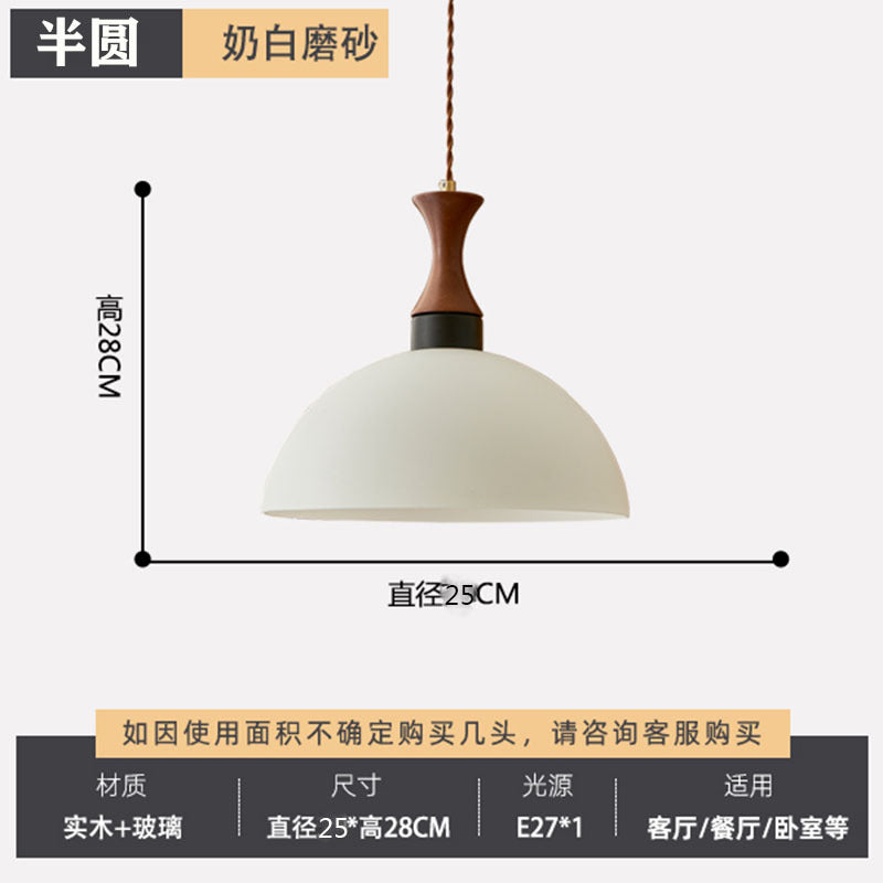 Bauhaus Bedside Chandelier Vintage Italian Space Age Lighting Restaurant Dining Table Bar Single Head Glass Light