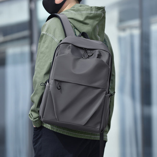 Trend backpack men's tooling function travel computer backpack street trend brand simple college student schoolbag men's bag