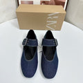 Za2025 summer round toe flat denim buckle sandals - european & american style, everyday versatile sandals for women