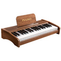 Wooden mini piano kids toy for boys and girls, 37-key electronic keyboard, early music education instrument, professional baby birthday gift