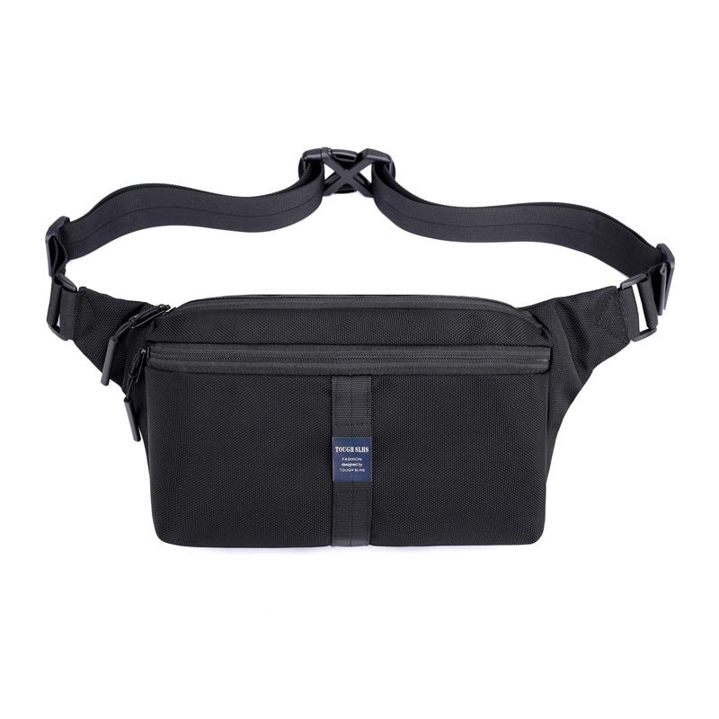 New men's and women's trendy messenger bag Korean version casual breast bag outdoor anti-splashing fanny pack large-capacity shoulder backpack