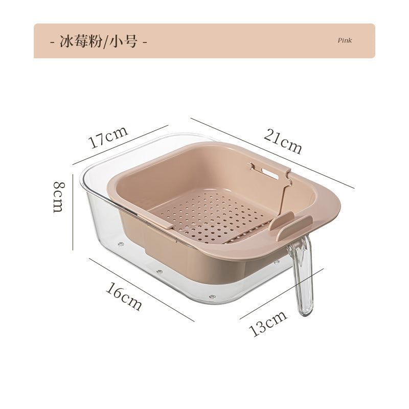 Lazy melon seeds snack dried fruit box double layer thickened living room drain basket household fruit plate drain plate storage box