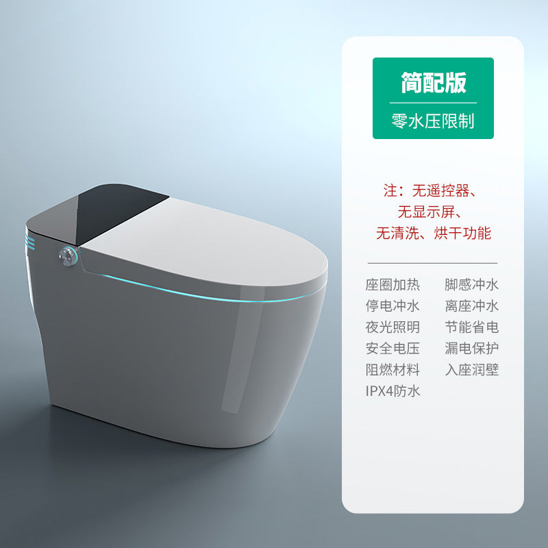 Smart toilet integrated instant type automatic voice flip toilet foam shield no water pressure limit wholesale