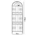 Clematis pergola rose rose planting garden fence outdoor flower stand support pole iron plant climbing frame