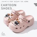 Thick sole crocs women's toe cap non-slip deodorizing filter not tired feet summer 2025new arrivalfashion slippers women's outwear