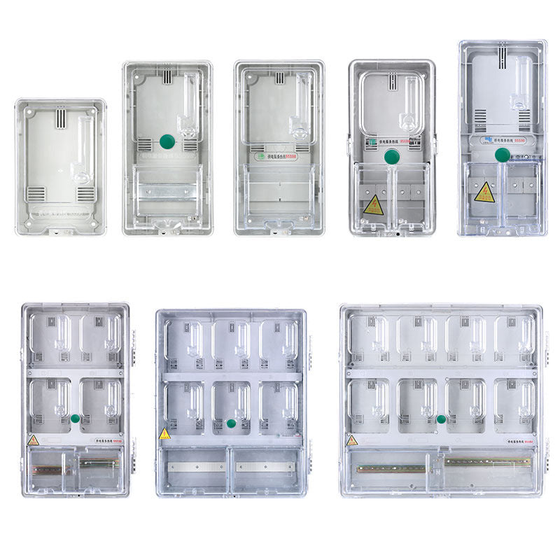 Plastic meter box Single-phase 1 household 2 households 3 households 4 households 6 households Transparent meter box Electronic rainproof transparent meter box