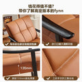 Italian normcore designer single chair finn ash wood living room balcony negotiation leather single sofa casual chair