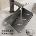 Bathroom mobile phone holder toilet foldable tray punch-free public toilet storage rack bedside dormitory shelf