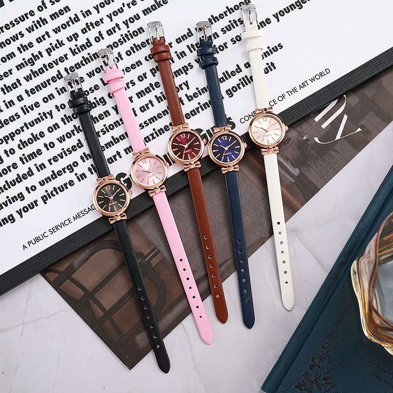 New arrival small fresh forest style antique style alloy watch female student casual thin belt women's watch black