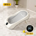 Baby bath support lounger - newborn bathtub with sit & lie down options, baby bath net, temperature-sensitive bath rack